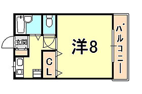 パティオ北口I  ｜ 兵庫県西宮市高木東町（賃貸アパート1K・2階・24.00㎡） その2