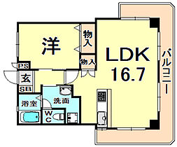 前田マンション  ｜ 兵庫県伊丹市荻野３丁目（賃貸マンション1LDK・4階・49.58㎡） その2