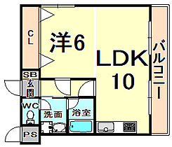 ディジェーム中村  ｜ 兵庫県伊丹市荻野３丁目（賃貸マンション1LDK・3階・39.78㎡） その2