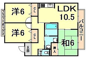 ルミエール　B棟  ｜ 兵庫県伊丹市野間８丁目（賃貸アパート3LDK・1階・68.34㎡） その2