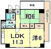 Y’sコート蘭びっく  ｜ 兵庫県尼崎市浜田町５丁目（賃貸マンション2LDK・4階・50.05㎡） その2