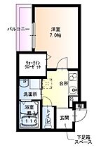 フジパレス西宮甲陽園  ｜ 兵庫県西宮市六軒町（賃貸アパート1K・2階・28.40㎡） その2