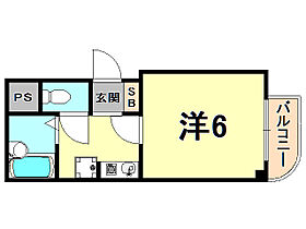 レンバーンハイツ  ｜ 兵庫県西宮市馬場町（賃貸マンション1K・4階・22.50㎡） その2