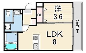 フルール甲子園  ｜ 兵庫県西宮市甲子園七番町（賃貸マンション1LDK・2階・28.00㎡） その2