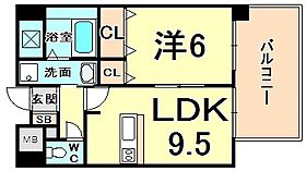 クレ・リジェール  ｜ 兵庫県尼崎市南塚口町７丁目（賃貸マンション1LDK・2階・38.93㎡） その2