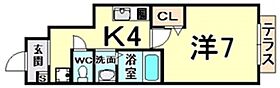 ヴェルドミール園田  ｜ 兵庫県尼崎市田能１丁目（賃貸アパート1K・1階・26.50㎡） その2