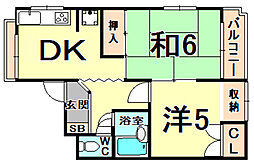 間取図画像 2DK