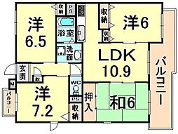 エスタブレ 4LDKの間取図画像
