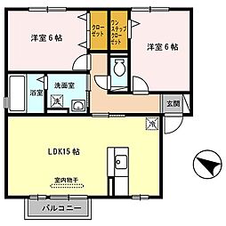 間取図画像 2LDK