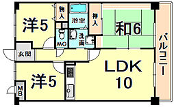 ハイネスコート 3LDKの間取図画像