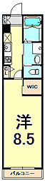 StellarHouse36 1Kの間取図画像