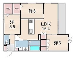 CITRUS武庫之荘 3LDKの間取図画像