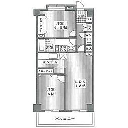 ひよどり 2LDKの間取図画像