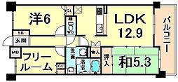 エスリード尼崎昭和通 3LDKの間取図画像