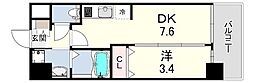 MAXIV尼崎 1DKの間取図画像