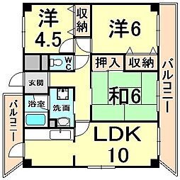 アンクレーゼ 3LDKの間取図画像