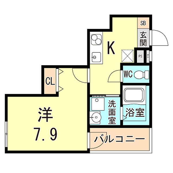 フジパレス尼崎杭瀬II番館 ｜兵庫県尼崎市杭瀬北新町２丁目(賃貸アパート1K・3階・29.01㎡)の写真 その2