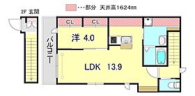 トロワレーブ御影城ノ前  ｜ 兵庫県神戸市東灘区御影郡家１丁目（賃貸マンション1LDK・3階・54.59㎡） その2