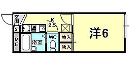 レオパレスKAMISHO  ｜ 兵庫県西宮市上ケ原二番町（賃貸アパート1K・2階・19.87㎡） その2