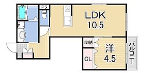 ヘーベルメゾン小松北町  ｜ 兵庫県西宮市小松北町１丁目（賃貸マンション1LDK・2階・40.39㎡） その2