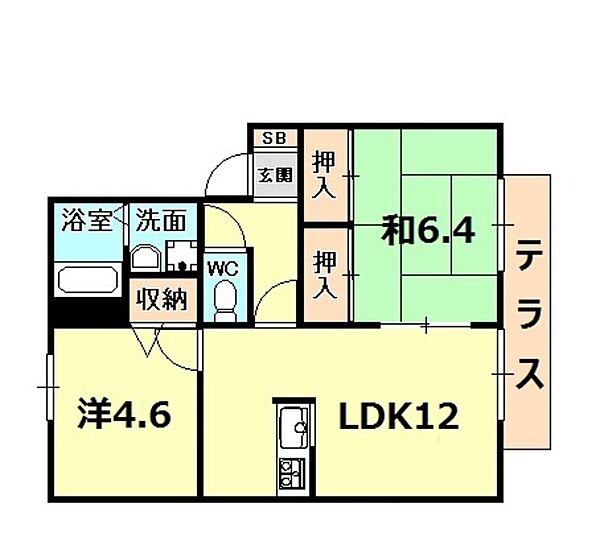 グランメールI ｜兵庫県西宮市上ケ原三番町(賃貸アパート2LDK・2階・52.50㎡)の写真 その2