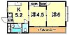 有馬道ハイツ4階5.7万円