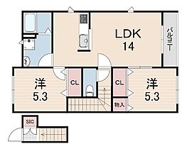 BRICKS本山B棟  ｜ 兵庫県神戸市東灘区田中町１丁目（賃貸アパート2LDK・2階・60.24㎡） その1