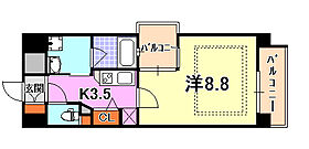 ベルフェリーク新神戸  ｜ 兵庫県神戸市中央区熊内橋通５丁目（賃貸マンション1K・2階・30.25㎡） その2