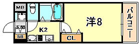 グランビュー六甲  ｜ 兵庫県神戸市灘区烏帽子町１丁目（賃貸マンション1K・8階・24.48㎡） その2