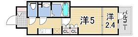 神戸元町Noah  ｜ 兵庫県神戸市中央区下山手通８丁目（賃貸マンション2K・5階・23.95㎡） その2