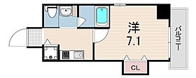 ビエント花隈  ｜ 兵庫県神戸市中央区花隈町（賃貸マンション1K・9階・24.45㎡） その2