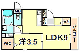 AQUILA上筒井  ｜ 兵庫県神戸市中央区上筒井通６丁目（賃貸アパート1LDK・1階・35.42㎡） その2