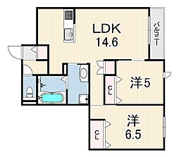 間取図画像 2LDK