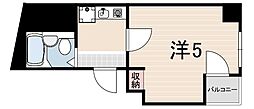 灘ステーションパーク 1Kの間取図画像
