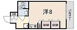 ブルームライフ兵庫 ワンルームの間取図画像