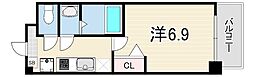 アドバンス神戸レイソレ 1Kの間取図画像