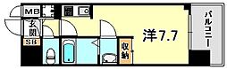 アスヴェル兵庫駅前 ワンルームの間取図画像
