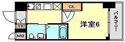 エステムプラザ神戸西4インフィニティ 1Kの間取図画像
