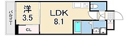 LIVIAZKOBELaMer 1LDKの間取図画像