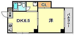 柳本マンション 1DKの間取図画像