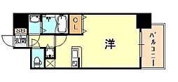 Casita神戸元町JP 1Kの間取図画像