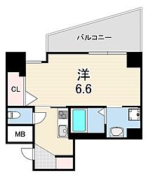 グルーブ神戸元町アリア 1Kの間取図画像