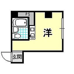 サンビルダー北野山ノ手 ワンルームの間取図画像