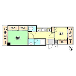 トシヤマンション 2Kの間取図画像