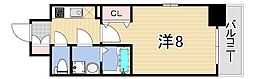 エスプレイス神戸ウエストゲート 1Kの間取図画像