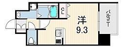プライムレジデンス神戸・県庁前 1Kの間取図画像
