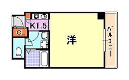 IPSXEAST ワンルームの間取図画像