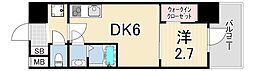 セレニテ西元町アリエ 1DKの間取図画像