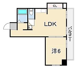 永光マンション 1LDKの間取図画像