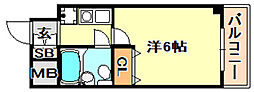 ダイアパレス水木通弐番館 1Kの間取図画像
